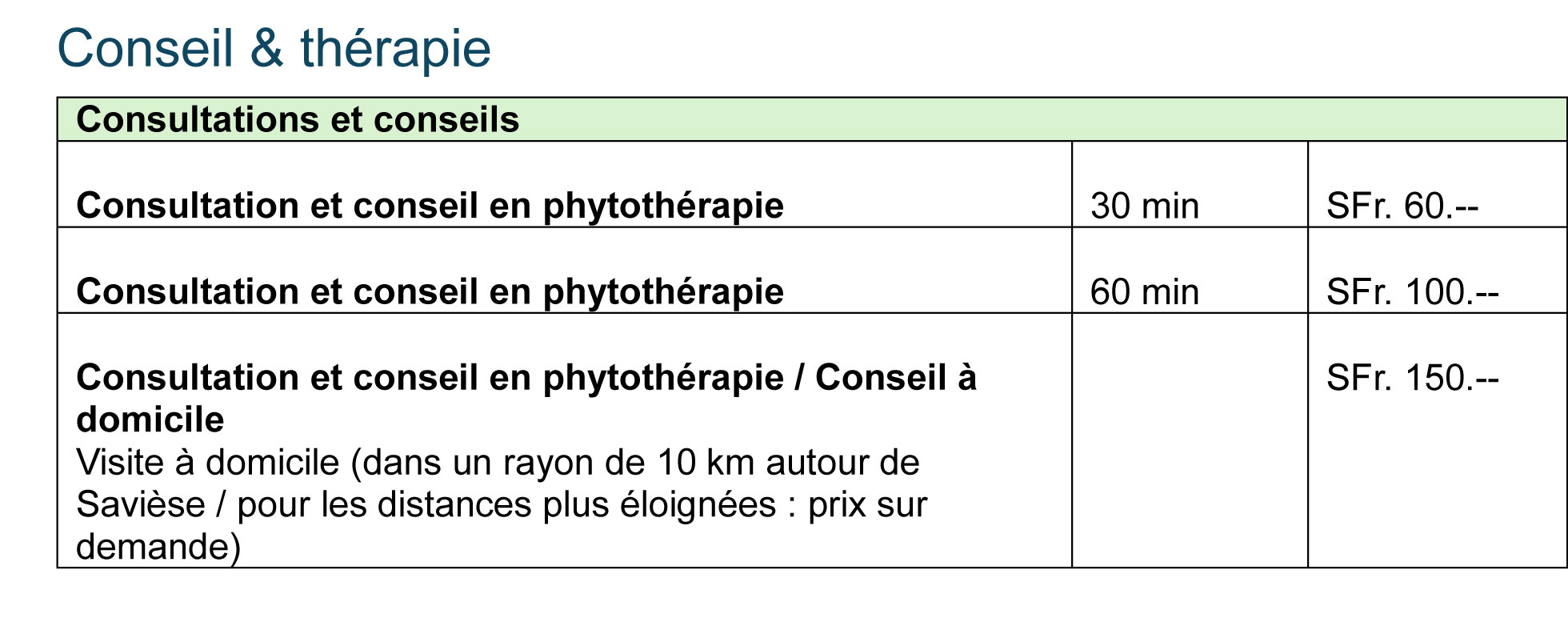 Conseils et therapies 2026